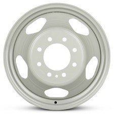 New Wheel For 2008-2010 Chevrolet Silverado 3500 17 Inch Silver Steel Rim