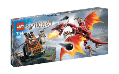 LEGO Vikings 7017 Viking Catapult versus the Nidhogg Dragon * NEW