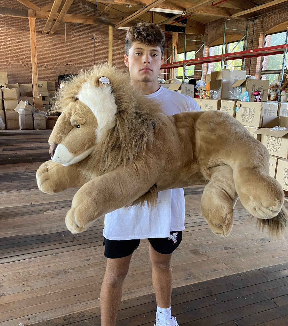 huge stuffed lion