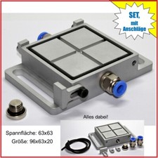 ALU Vakuumplatte 63x63 mm | Vakuumpad CNC Router Rastertisch ELOXIERT