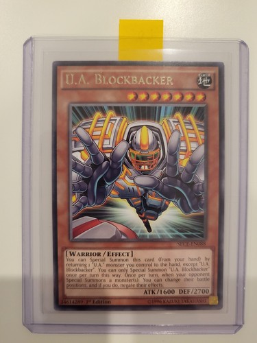 Yu-Gi-Oh! Sammelkarte U.A. Blockbacker | Secrets Of Eternity - 1st Edition - Rare | Für Sammler & Duellisten