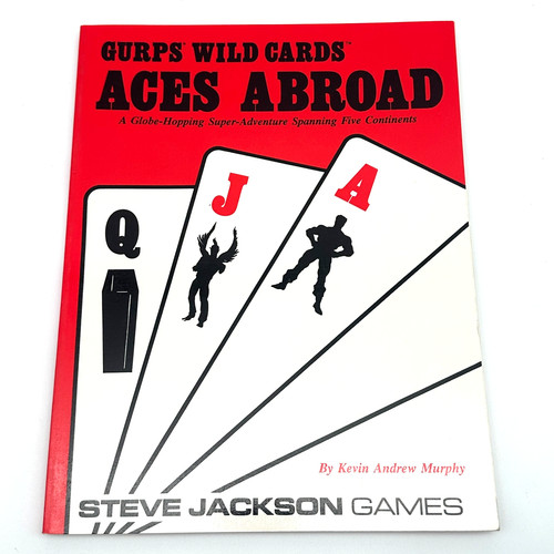 GURPS Wild Cards Aces Abroad 1991 Steve Jackson Games RPG Adventure Very Good