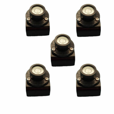 Set of 5 Slot Mount Circular Grade Rod Level Vial 