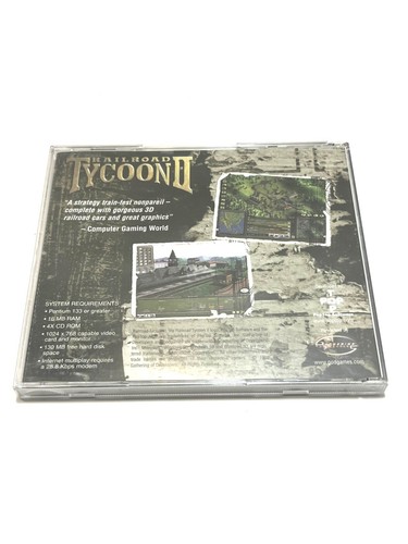 Railroad Tycoon 2 II (PopTop 1998) Windows 95/98 PC Game Train Simulation Game - Picture 2 of 7