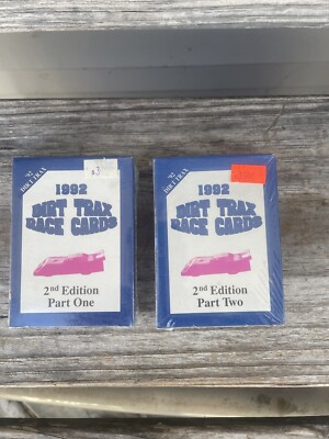 1992 DIRT TRAX RACE CARDS 2ND EDITION FACTORY SEALED DIRT RACING CARDS Part 1&2