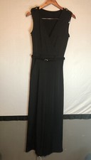 Women  s Sleeveless Jumpsuit Size Small Black Look In Description  about Belt