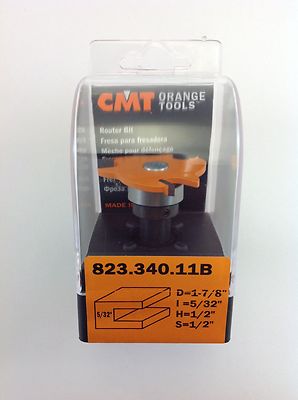 CMT 823.340.11B Slot Cutter Router Bit w/ arbor, 1-7/8'' Diameter, Made in Italy