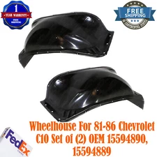Set of 2 Wheelhouse Left n Right For 1981-1986 Chevrolet C10 15594890 15594889
