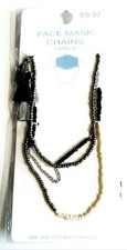 Sun Glasses Beaded Chains Jewelry 3 pack Lanyard Cord Black Silver SALE