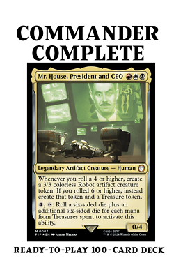 Mr. House, President and CEO DICE ROLLS TREASURE Fallout Magic Commander  Deck | eBay