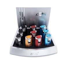 Zico ZD-21N Dual Flame Torch with Display of 10 Lighters-Wholesale Price!