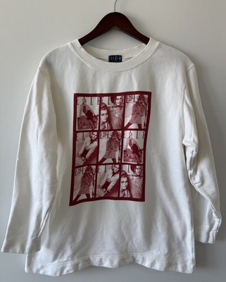 VINTAGE 90s Elle Paris Magazine Cover Girl French Crewneck Cotton Sweatshirt