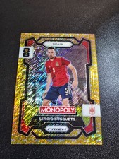 2026 Panini prizm world cup Monopoly-Sergio Busquets-yellow shimmer /500