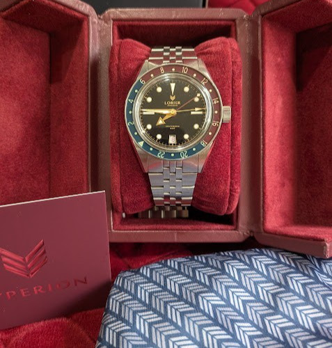 Lorier Hyperion S2 True GMT "Pepsi" Bezel 39mm Full Set All Links