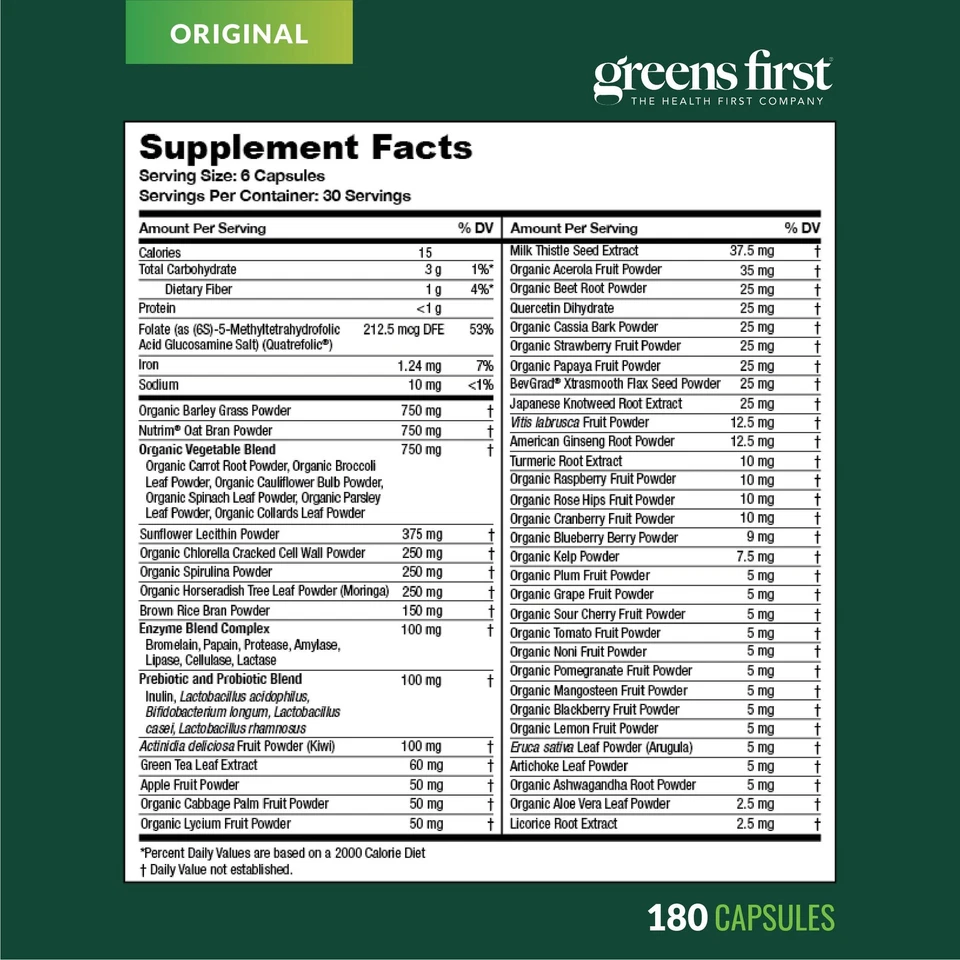 PRO Phytonutrient Capsules - 30 Servings - 54 Antioxidant Superfoods, Organic... - Image 4 of 4