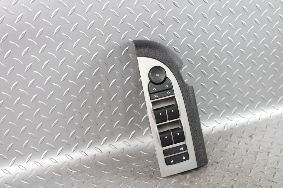 07-13 Silverado Crew Black Silver Front Driver Master Window Lock Control Switch Foto 3 de 4