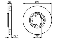 2X Bosch 0 986 479 B28 Bremsscheibe FüR Ford