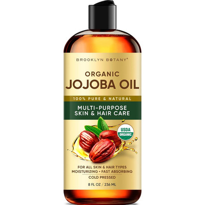 USDA Organic Jojoba Oil 8 fl. oz   100% Pure & Natural for Skin, Face,