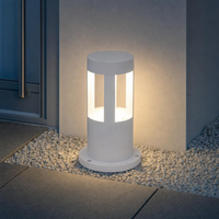 Stehlampe Led Wegeleuchte Standleuchte AußEnbereich Aluminium Weiß IP65 H 25 Cm
