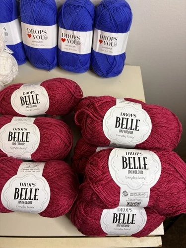 LOT OF 44 Drops Yarn Assorted Cotton Saffron image 15