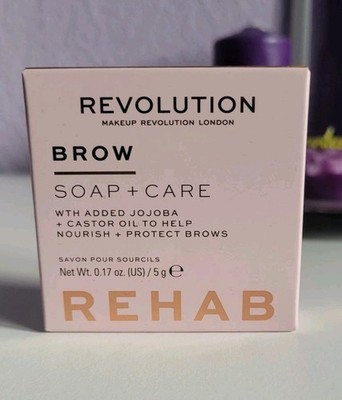 Revolution Brow Soap + Care Rehab NEU Augenbrauenseife + Bürste Makeup 