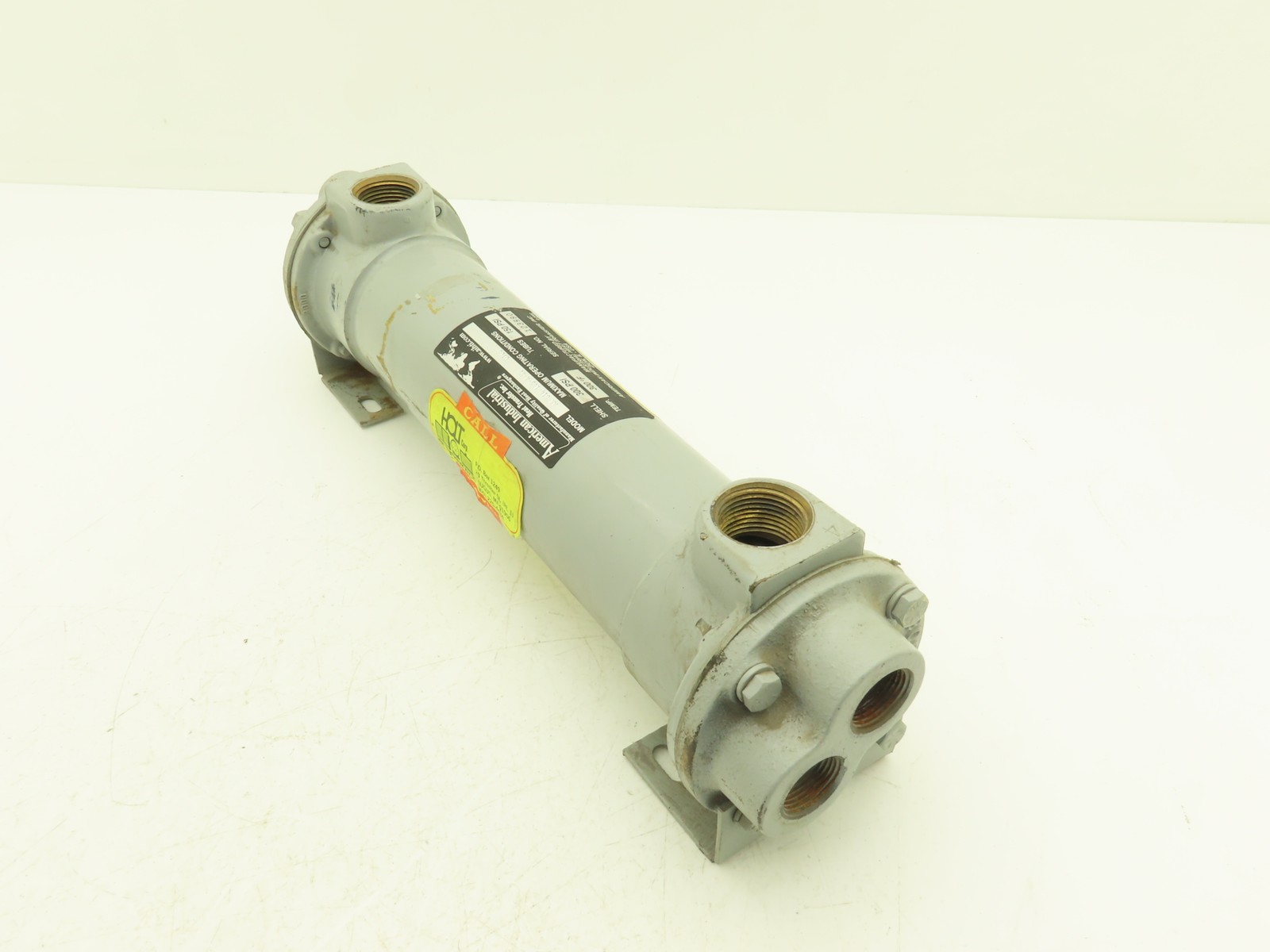 American Industrial AA-614-1.5-4-FP Shell & Tube Heat Exchanger 4-Pass 3/4x1"NPT