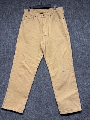 L.L. Bean Flannel Lined Classic fit Men's Jeans Doube L 34x29 Tan Warm Cotton