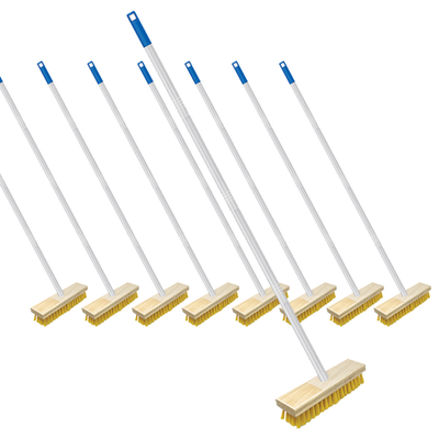 #ad #ad Deck Scrub Brush 9quot; Scrubber Wet or Dry Removes Dirt Leaves Snow 9 Pack $124.88