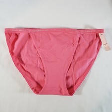 Victoria's Secret String Bikini Medium Coral Pink Cotton Blend