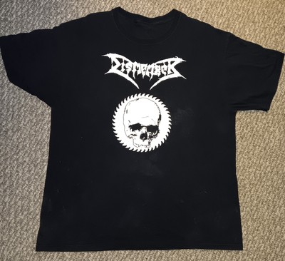 Dismember Shirt XL Skull Heavy Thrash Black Metal Gore Sweden Vintage Pungent