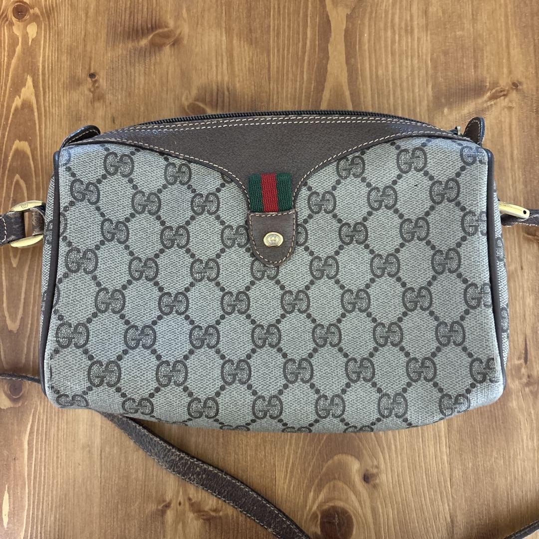 Gucci GG Monogram Shoulder Bag Authentic Japanese Import