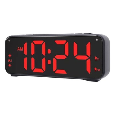 Extra Loud Dual Alarm Clock With Bed Shaker Large LED Display Bed Shaker Ala HOT