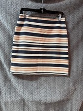 LOFT Striped Mini Skirt Size 2