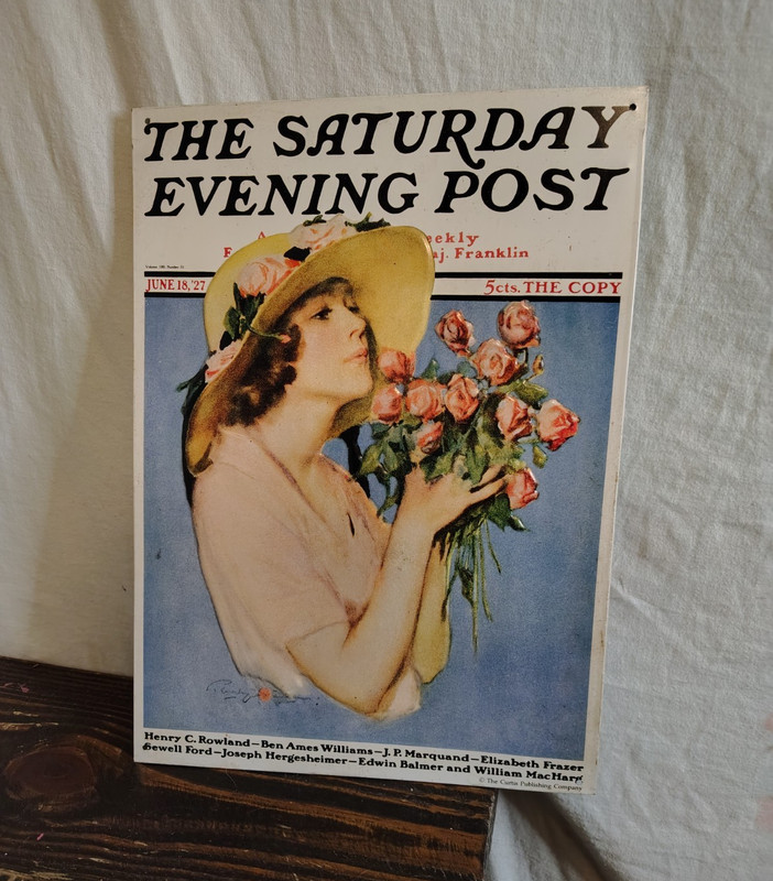 The Saturday Evening Post June 1927 Illustrated Cover Magazine Women