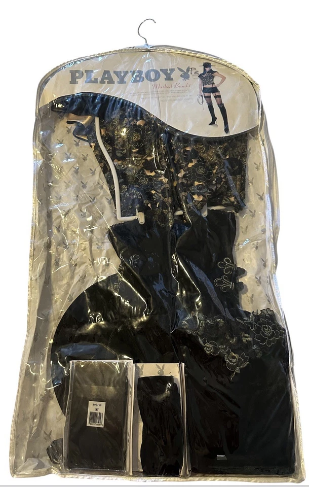 New Rare Vintage Playboy Masked Bandit 2006 Halloween Costume. - Image 2 of 4