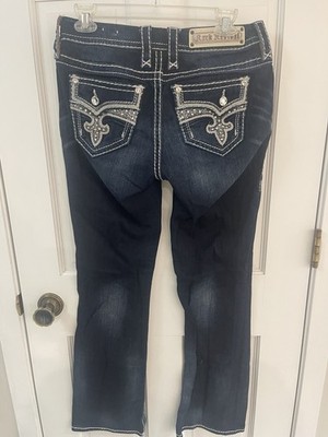 ROCK REVIVAL Women's ''Leni'' Easy Boots Cut Jeans Size 27x33 Long