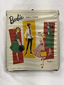 Vtg 1961 Barbie Doll White Ponytail Case VHTF White by Mattel Travel Storage