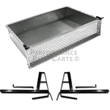 Club Car DS 1982-2000.5 Golf Cart Aluminum Diamond Plate Utility Cargo Box Kit