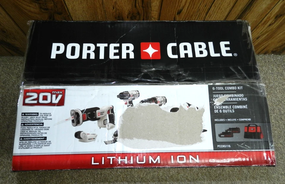 Porter-Cable 20V MAX Cordless Li-Ion 6-Tool 2 Batteries,  Bag Combo Kit PCK6116 - Image 2 of 4