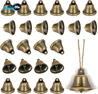 Craft Bells 24 PCS Bronze Jingle Bells Vintage Bells Small Brass Bells