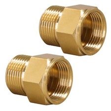 M22 female to M22-15mm male pressure washer adapter brass power washer hose c...