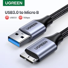 UGREEN USB 3.0 Micro B Cable 5Gbps Fast Data Sync 3A Charging for HDD SSD