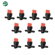 10 Pack 1/4"Straight In-Line Gas Motorcycle Fuel Shut-off/Cut-off Valves Petcock