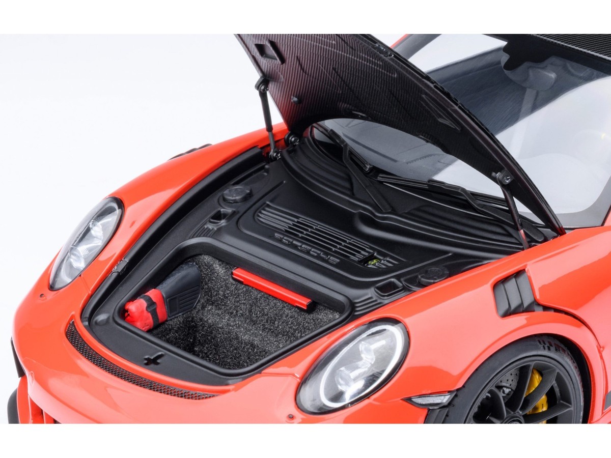 PORSCHE 911 (991.2) GT3 RS WEISSACH PACKAGE LAVA ORANGE 1/18 BY