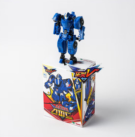 TOBOT V Mini 4 pcs Set Captain Police Speed Monster Rocket Transformer Robot New