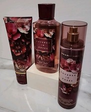 3 Pcs Bath  Body Works Covered In Roses Fragrance Mist Body Cream  Body Wash