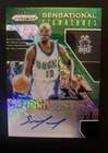 2019  Prizm  Sensational Signatures Sam Cassell #SS-SCL Green Shimmer Prizm /25