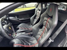 Carbon Fiber Track Edition Seat Flag Customizable Red Stitching For Ferrari 430 Carbon Fiber Track Edition Seat Flag Customizable Red Stitching For Ferrari 430
