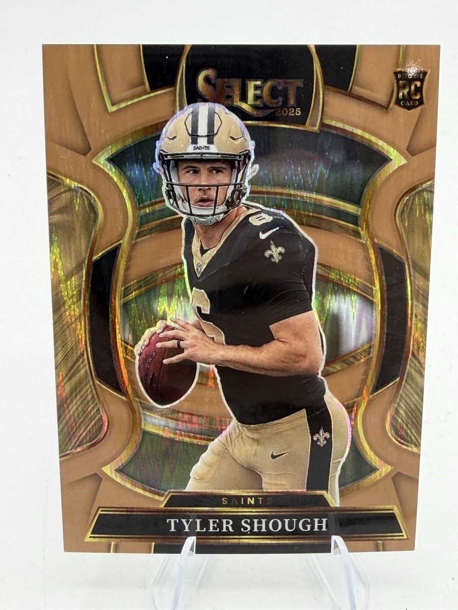 2025 Panini Select- #'d /899 Tyler Shough (RC) Copper Shock