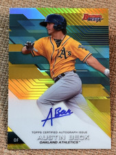 2017 Bowman's Best GOLD REFRACTOR ROOKIE AUTO Austin Beck 46/50